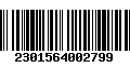 Código de Barras 2301564002799