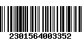 Código de Barras 2301564003352