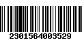 Código de Barras 2301564003529