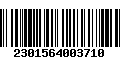 Código de Barras 2301564003710