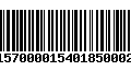 Código de Barras 230157000015401850002853