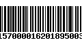 Código de Barras 230157000016201895003070