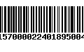 Código de Barras 230157000022401895004249