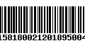 Código de Barras 230158180021201895004022