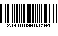 Código de Barras 2301889003594