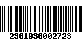 Código de Barras 2301936002723