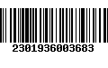 Código de Barras 2301936003683