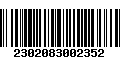 Código de Barras 2302083002352