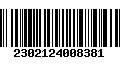 Código de Barras 2302124008381