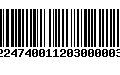 Código de Barras 230224740011203000003365