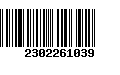 Código de Barras 2302261039