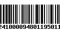 Código de Barras 230241000094801195011339