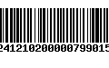 Código de Barras 230241210200000799015985