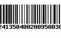 Código de Barras 230241350400200950038025