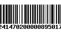 Código de Barras 230241470200000895017904