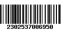 Código de Barras 2302537006950