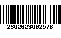 Código de Barras 2302623002576