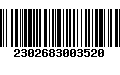 Código de Barras 2302683003520