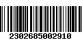 Código de Barras 2302685002910