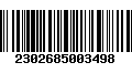 Código de Barras 2302685003498