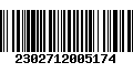 Código de Barras 2302712005174