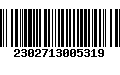 Código de Barras 2302713005319