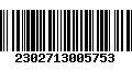 Código de Barras 2302713005753