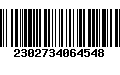 Código de Barras 2302734064548