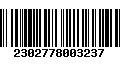 Código de Barras 2302778003237