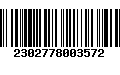 Código de Barras 2302778003572