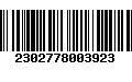 Código de Barras 2302778003923