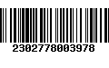 Código de Barras 2302778003978