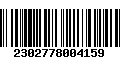 Código de Barras 2302778004159