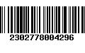 Código de Barras 2302778004296