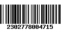 Código de Barras 2302778004715