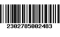 Código de Barras 2302785002483