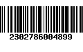 Código de Barras 2302786004899