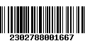 Código de Barras 2302788001667