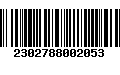 Código de Barras 2302788002053