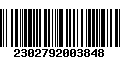 Código de Barras 2302792003848