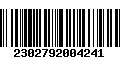 Código de Barras 2302792004241