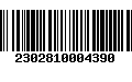 Código de Barras 2302810004390