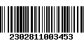 Código de Barras 2302811003453