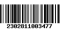 Código de Barras 2302811003477