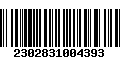 Código de Barras 2302831004393