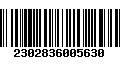 Código de Barras 2302836005630