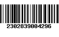 Código de Barras 2302839004296