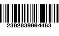 Código de Barras 2302839004463