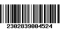 Código de Barras 2302839004524