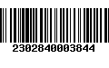 Código de Barras 2302840003844